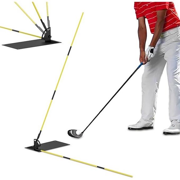 Golf Alignment Sticks with Clear Tube Case