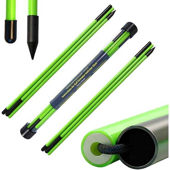 Golf Alignment Sticks 2 Pack Collapsible Practice Rods