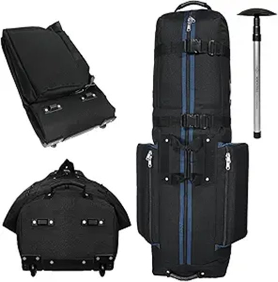 CaddyDaddy Constrictor Golf Travel Bag with Wheels