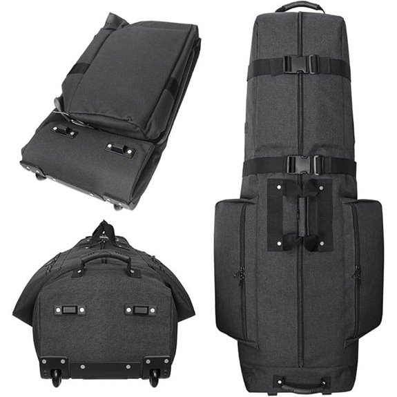 CaddyDaddy Constrictor Golf Travel Bag with Wheels