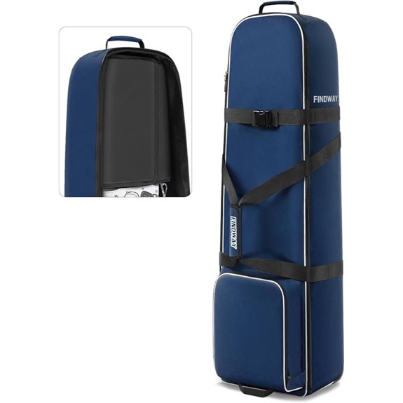 Findway Golf Travel Bag with Wheels and Club Protection