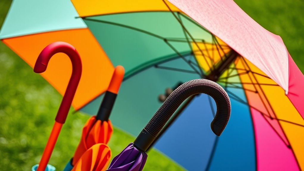golf umbrella ergonomic features
