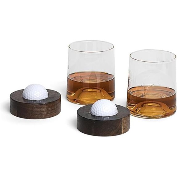 golf whiskey glasses set