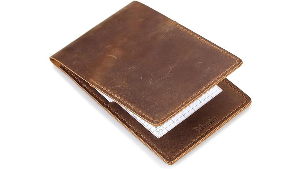 handmade leather yardage cover