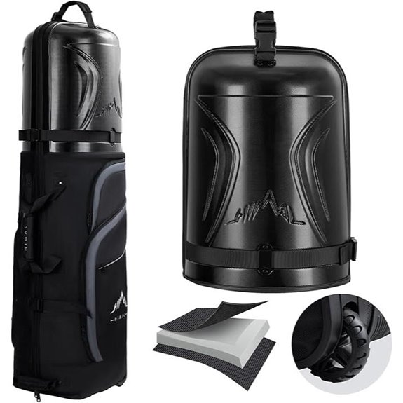 Golf Travel Bag with Wheels and Hard Case