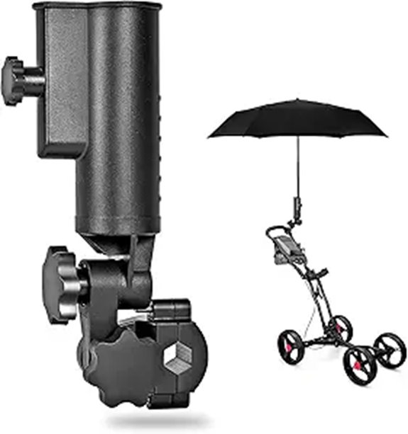 Heavy-Duty Adjustable Golf Umbrella Holder for Mobility