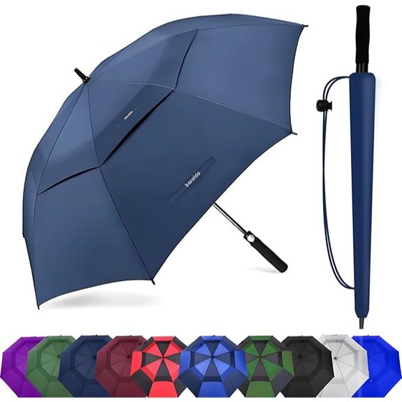 Large Windproof Golf Umbrella with Double Canopy