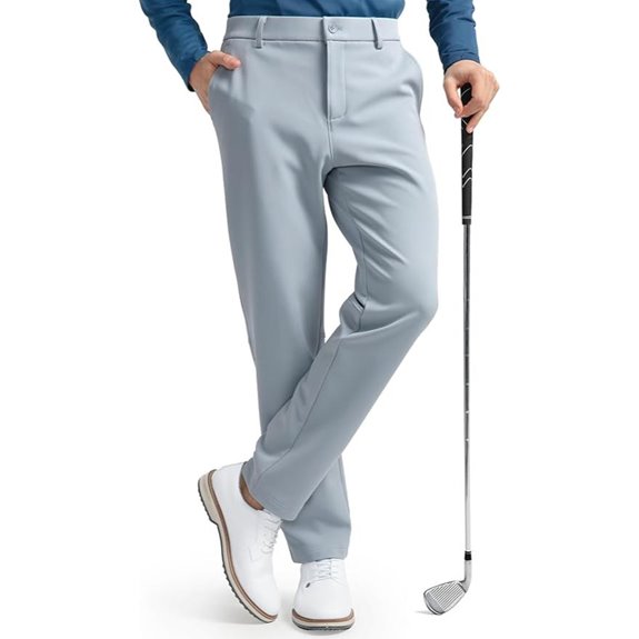 HISDERN Men's Thermal Golf Pants with Pockets