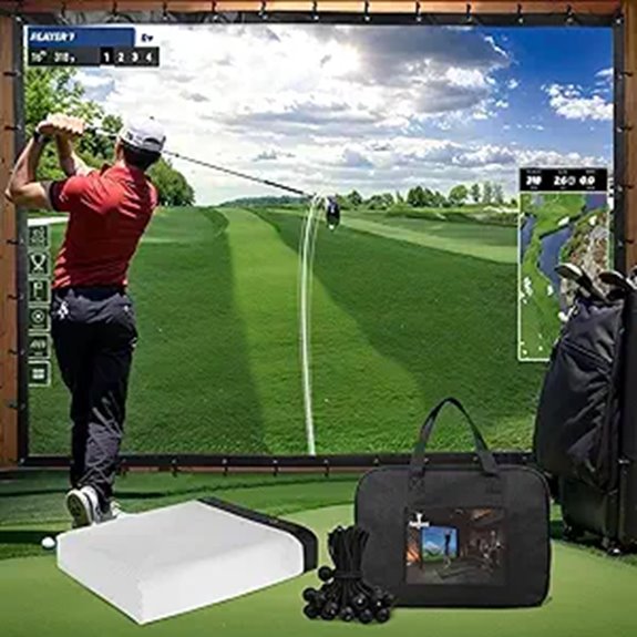 Golf Impact Screen for Indoor Golf Practice