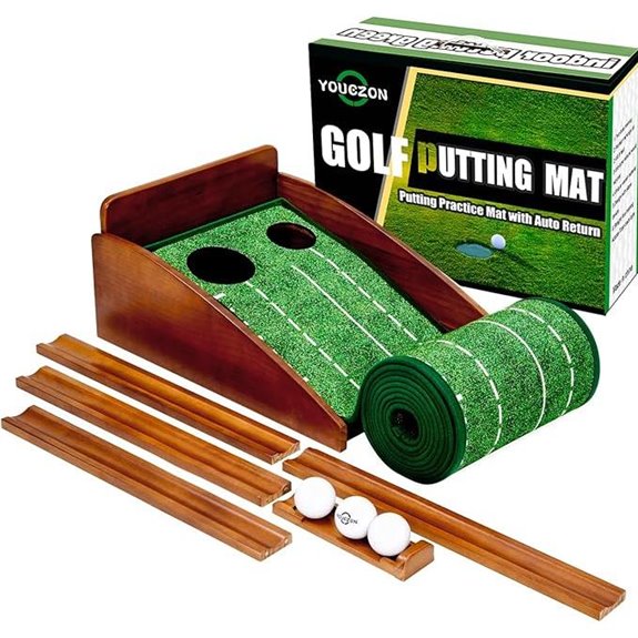 Indoor Putting Green with Auto Ball Return