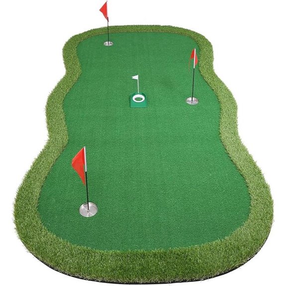 Golf Putting Green Practice Mat for Indoor Outdoor