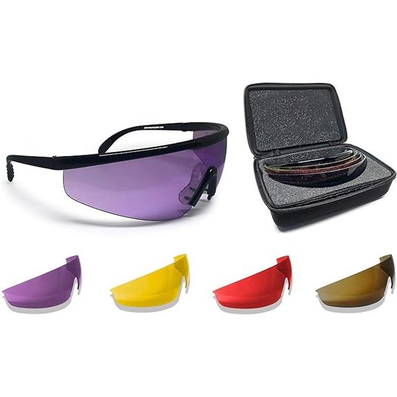interchangeable lens shooting glasses