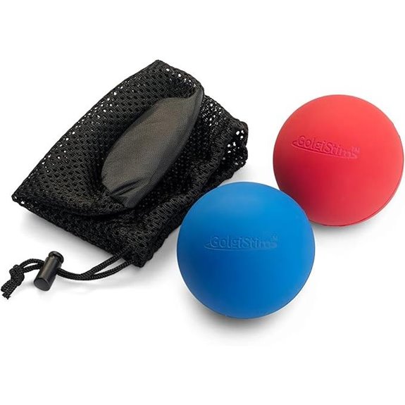 Lacrosse Massage Balls for Muscle Therapy (Pair)