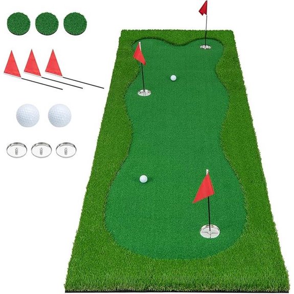 Ultimate 10ft Golf Putting Green with Holes and Flags