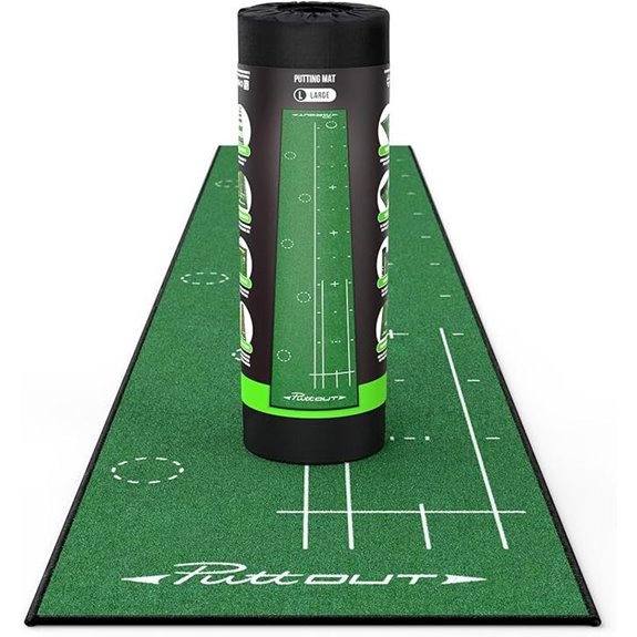 PuttOut Large Golf Putting Mat 367cm x 67cm