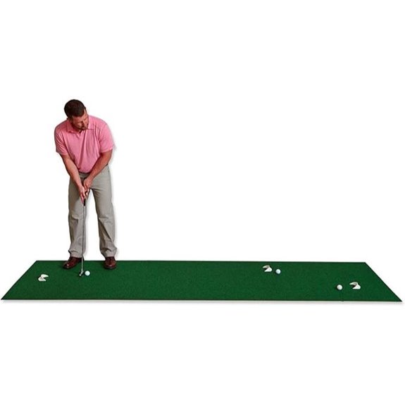 large green putting mat