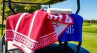 large luxurious golf towels