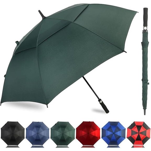 LLanxiry Large Windproof Golf Umbrella with SPF 50