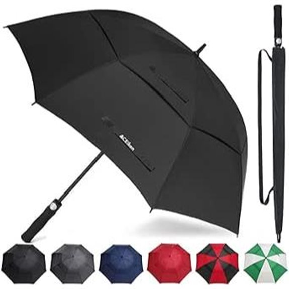 Large Windproof Golf Umbrella with Double Canopy