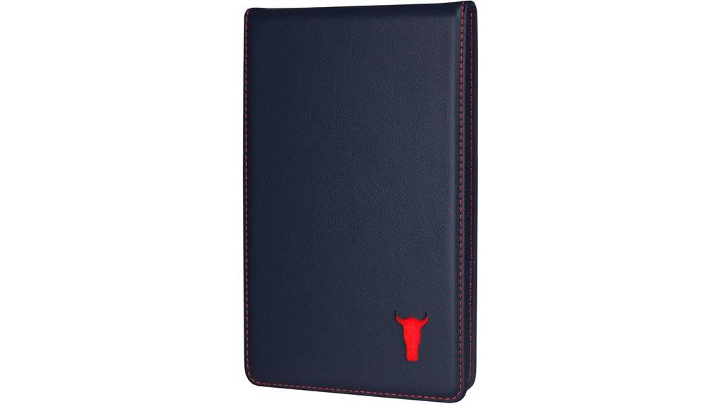 leather golf scorecard holder