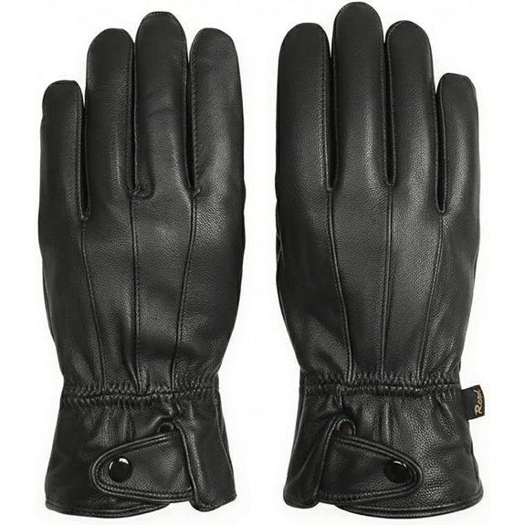 leather touchscreen driving gloves