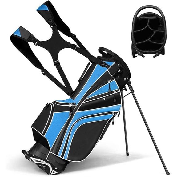 Tangkula Lightweight Golf Stand Bag with 8 Pockets
