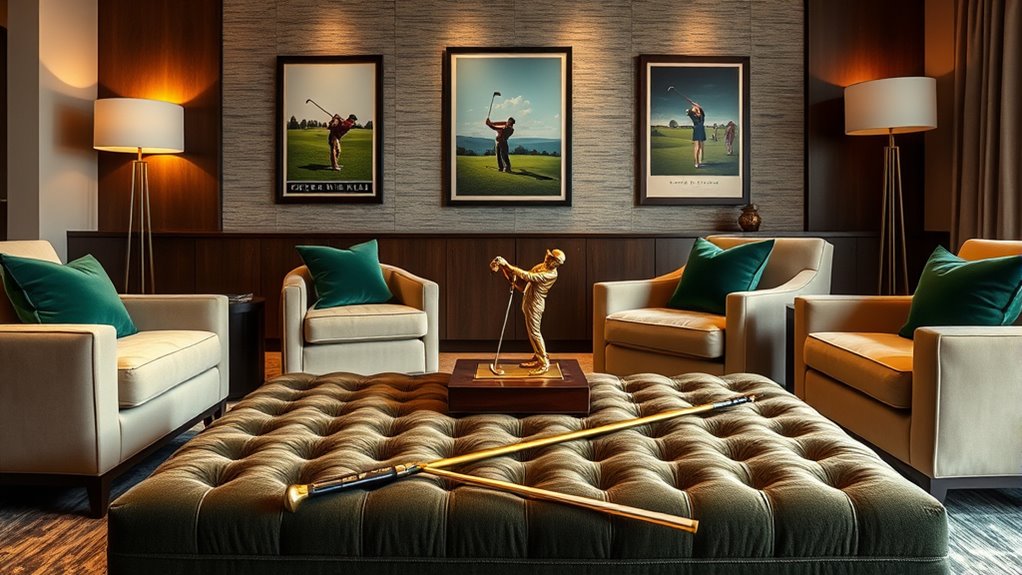 luxurious golf decor ideas
