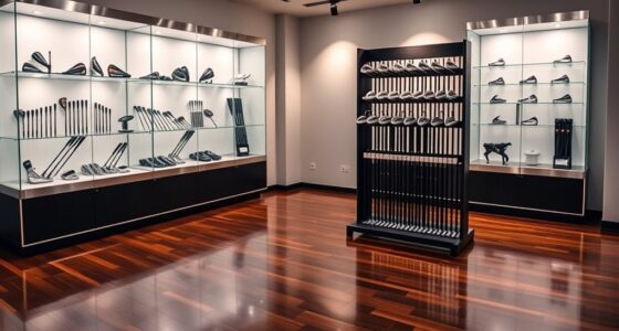 luxury golf club display displays