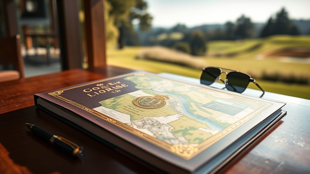 luxury golf course yardage books