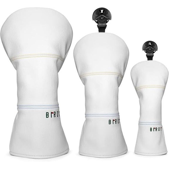 Elegant Leather Golf Headcovers for Driver and Putter