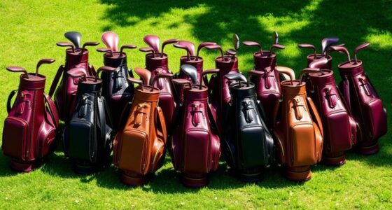 luxury leather golf bags