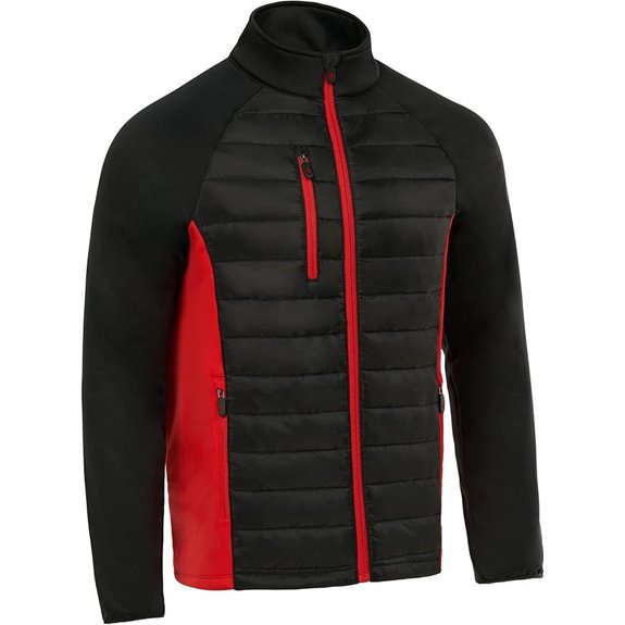 Royal & Awesome Men's Quilted Golf Jacket