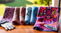 luxury patterned golf towels