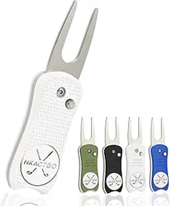 Golf Divot Repair Tool with Magnetic Ball Marker