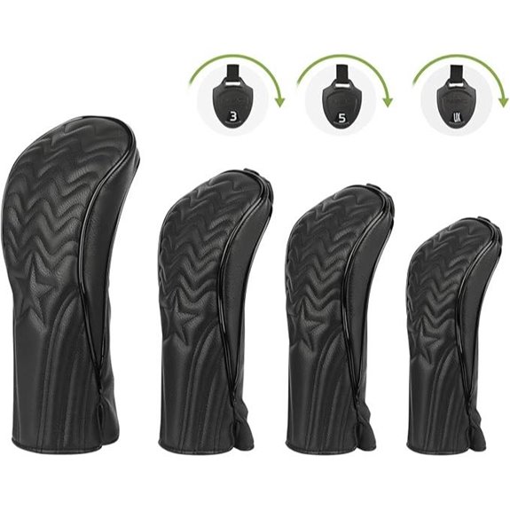 Golf Club Head Covers Set with Magnetic Blade