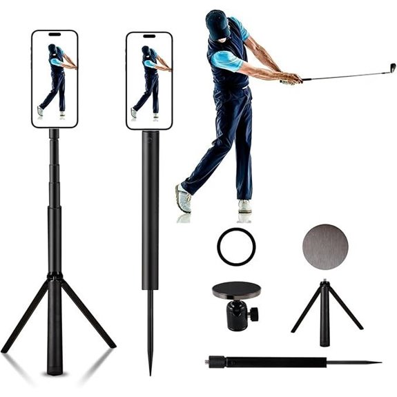 Magnetic Golf Phone Holder & Swing Training Aid