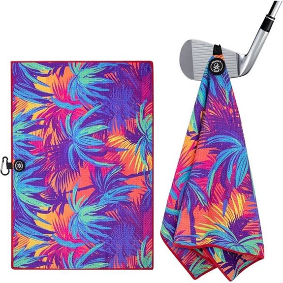 Montela Magnetic Golf Towel with Clip for Bags