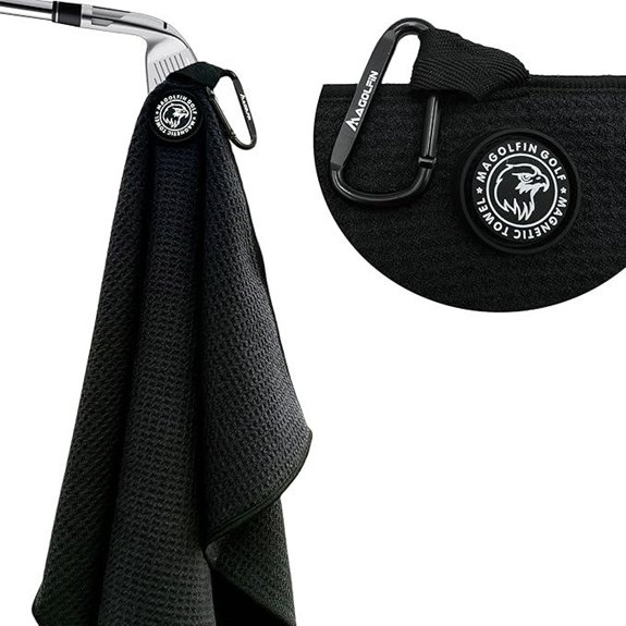Magnetic Microfiber Golf Towel with Clip