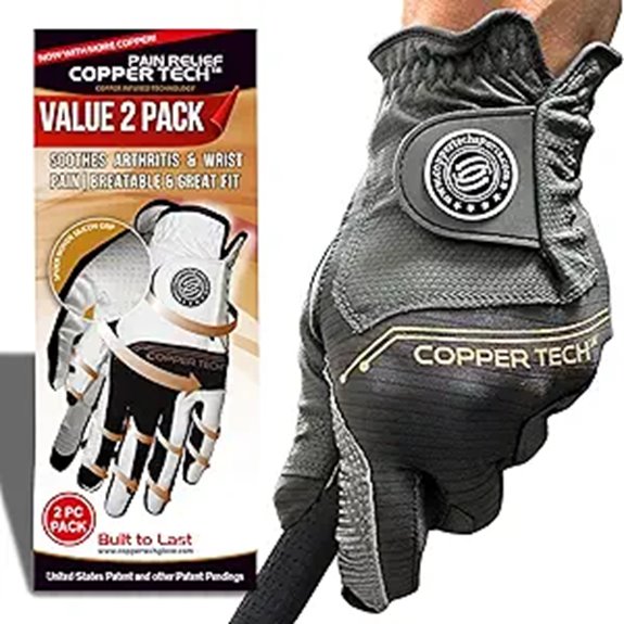 Copper Tech Men's Golf Gloves (2 Pack)