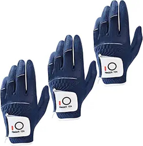 Finger Ten All-Weather Golf Gloves 3-Pack for Men