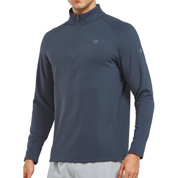 NORTHYARD Men's Fleece Quarter Zip Running Shirt