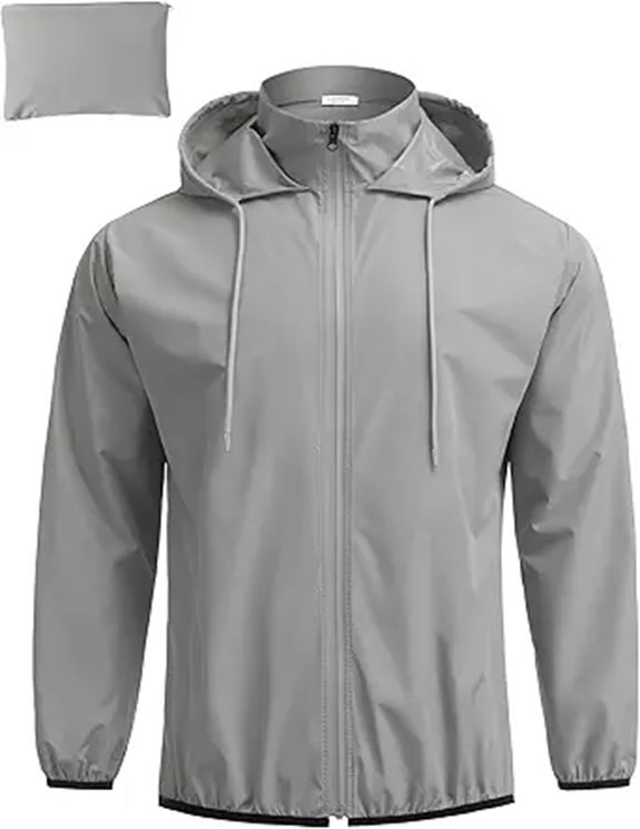 COOFANDY Men's Packable Waterproof Rain Jacket