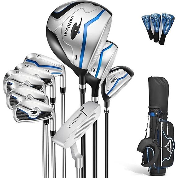 Men’s Complete Golf Club Set with Stand Bag