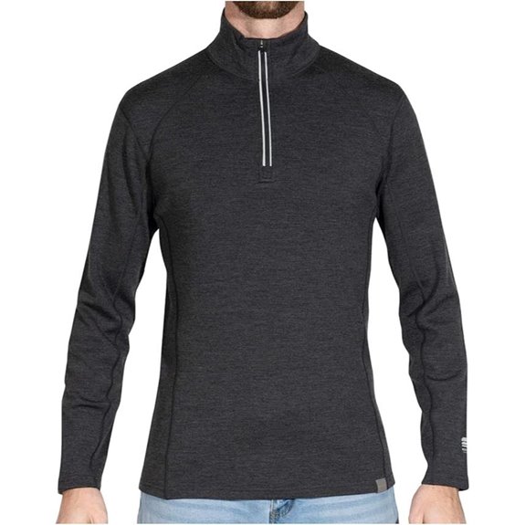 MERIWOOL Men's Heavyweight Merino Wool Half Zip