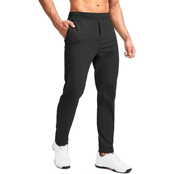 Pudolla Men's Golf & Jogger Pants with Zippers