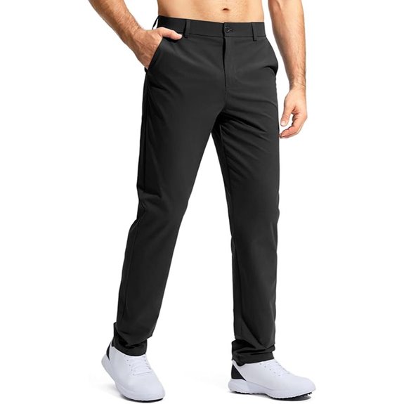 Pudolla Men's Golf Pants with Pockets