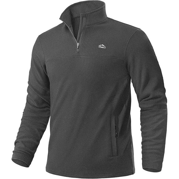 Pudolla Men's Quarter Zip Fleece Golf Sweatshirt