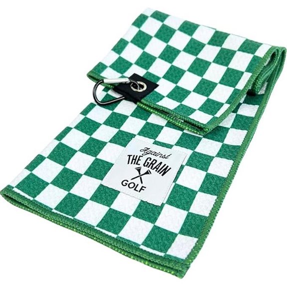 Against The Grain Microfiber Golf Towel with Clip