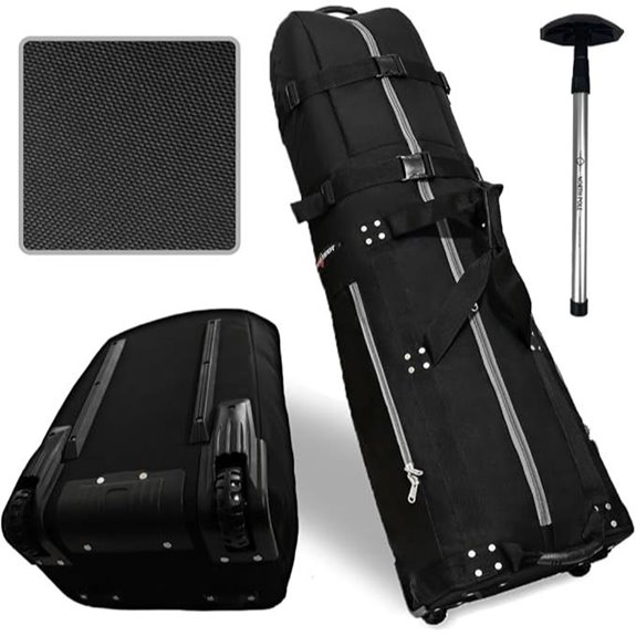 CaddyDaddy Military Nylon Golf Travel Cover with Wheels