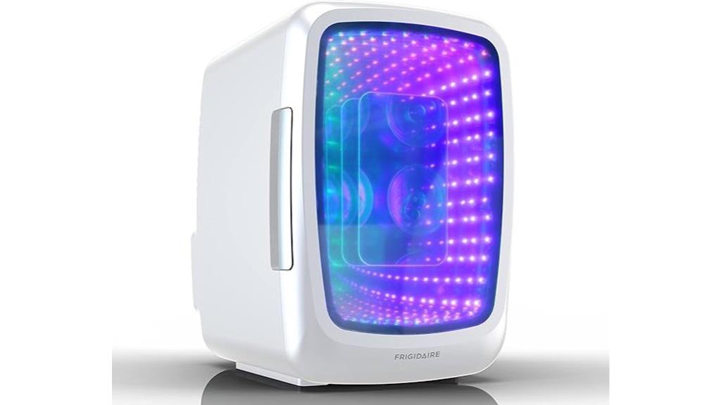 mini white beverage cooler
